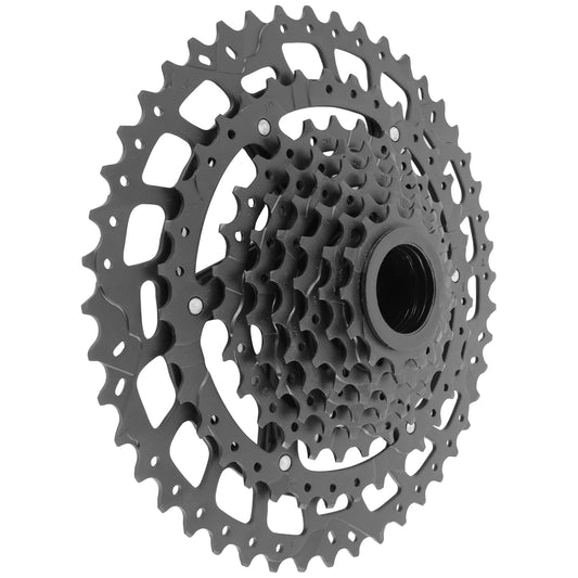 9-speed cassette. Sunrace U-Series CSU980 11-46 MTB black (11-13-15-18-20-23-28-36-46) - Shimano CUES, Linkglide compatible