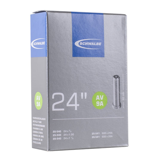 Chambre à air vélo 24 x 3-4-600 x 28a Schwalbe valve standard 40mm (20-540 à 28-541) (av9a)