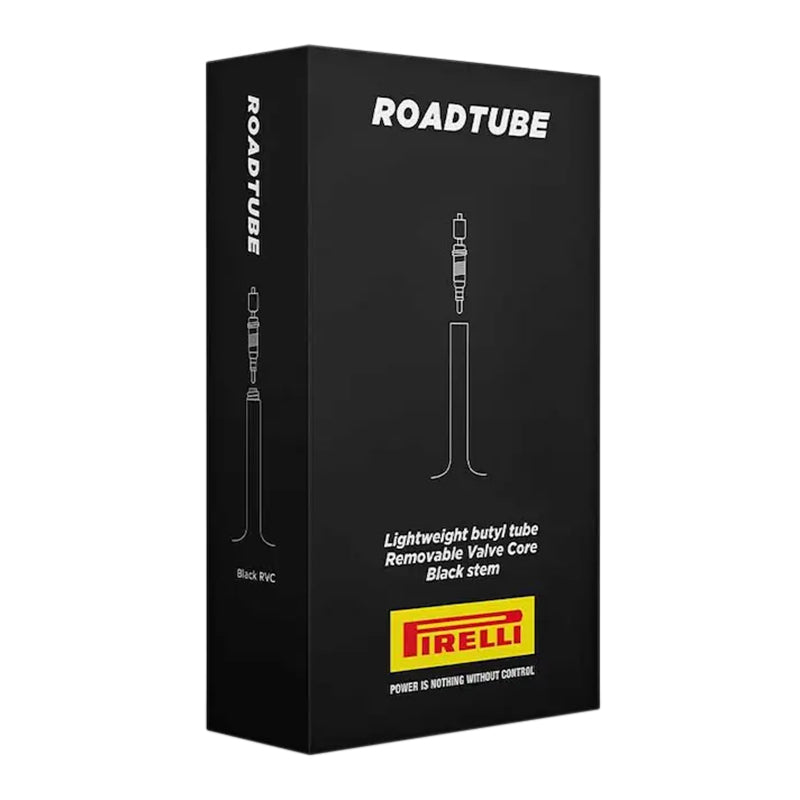 Chambre à air vélo 700 x 23-30 Pirelli roadtube valve presta noir 48 mm (obus démontable)