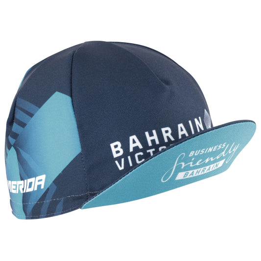 Casquette vélo équipe pro bahrain victor noir-turquoise Gist