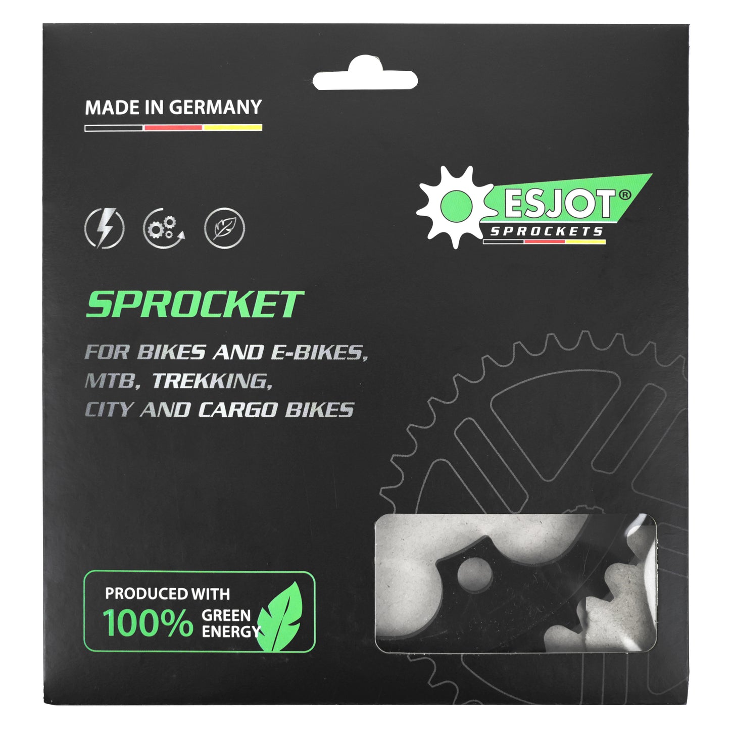 ESJOT 4-arm E-bike chainring for Bosch Brose Yamaha Bafang 40T alu