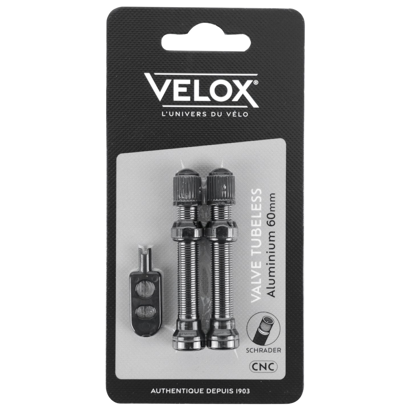Valve tubeless Schrader Velox 60 mm compatible Bosch