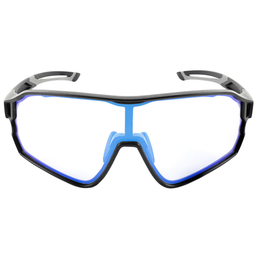 Lunettes vélo adulte PCP Visionair noir/bleu photochromiques