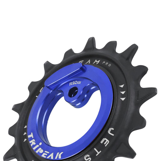 Tripeak 12-18T Ceramic Derailleur Pulley 12x2v. Shimano Dura-Ace R9200 Dark Blue Set of 2
