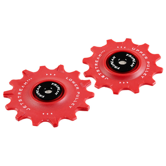 Galet dérailleur route Tripeak 12-14 dents céramique 11v. Shimano dura-ace r9100 - ultegra r8000 -105 r7000 rouge