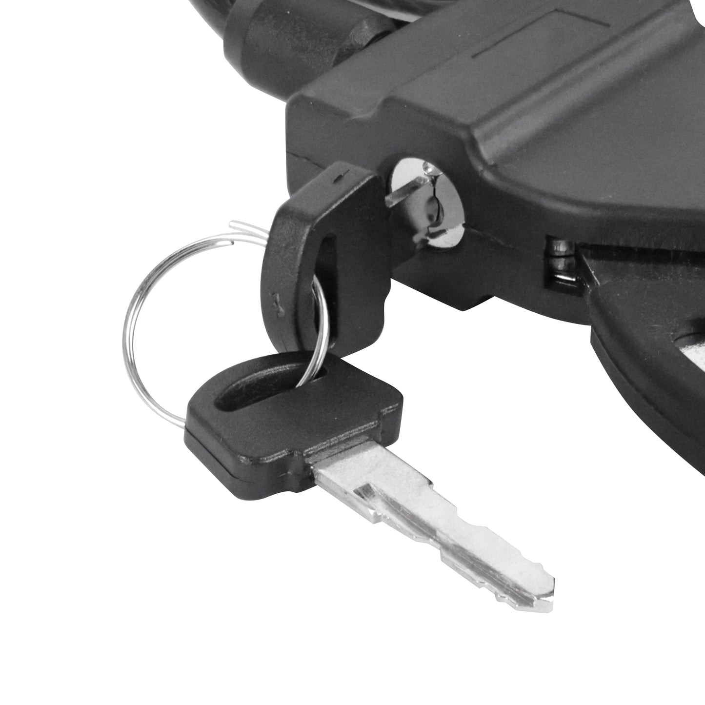 Antivol vélo - trottinette câble à bouclé avec menotte diam 8 mm l1m - livré avec 2 clés -niveau sécurité 6