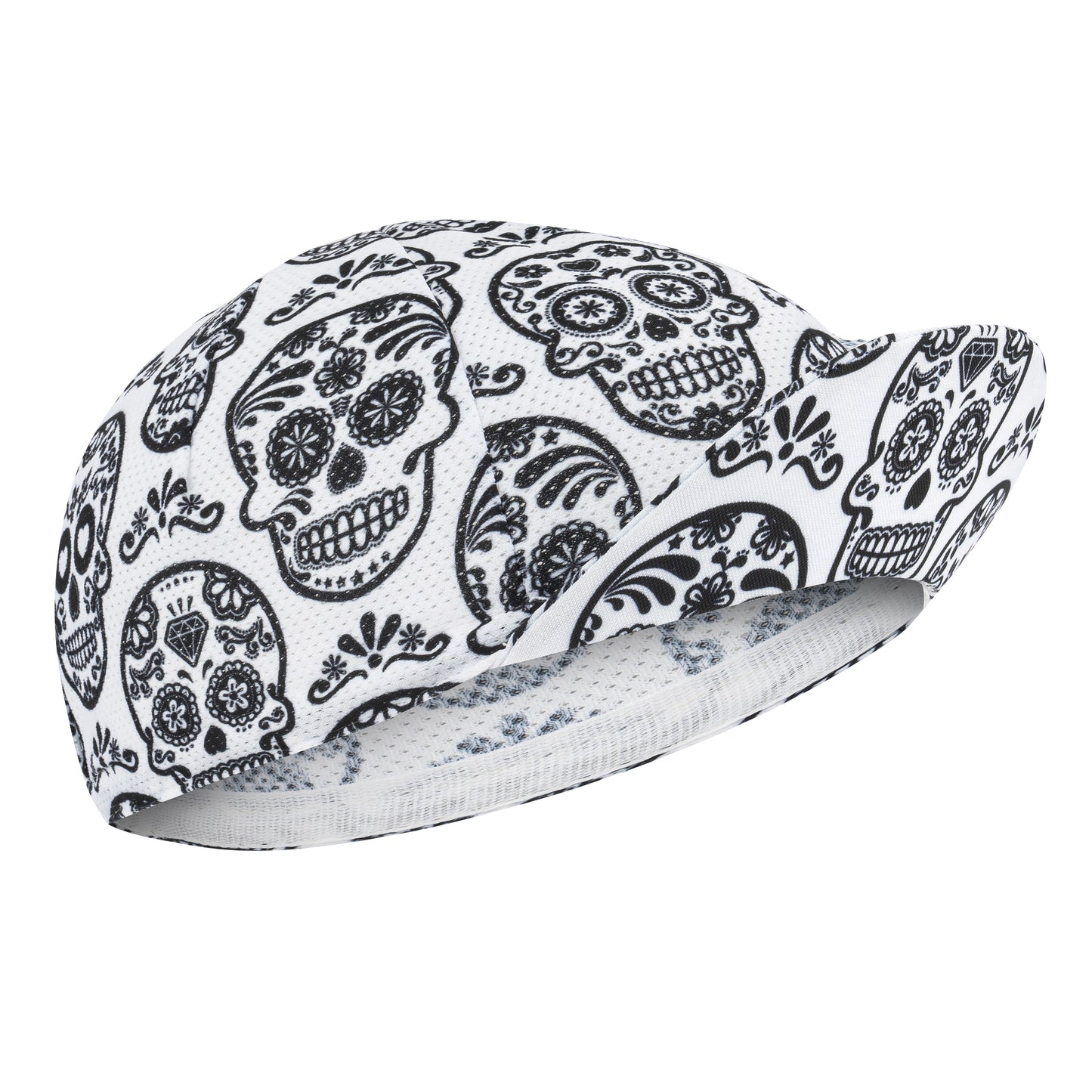 Gist White Skull Black Skull Decor Summer Cycling Cap (5952)