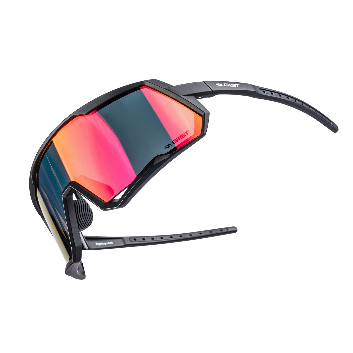 Gist Mask adult cycling glasses, black with pink lens