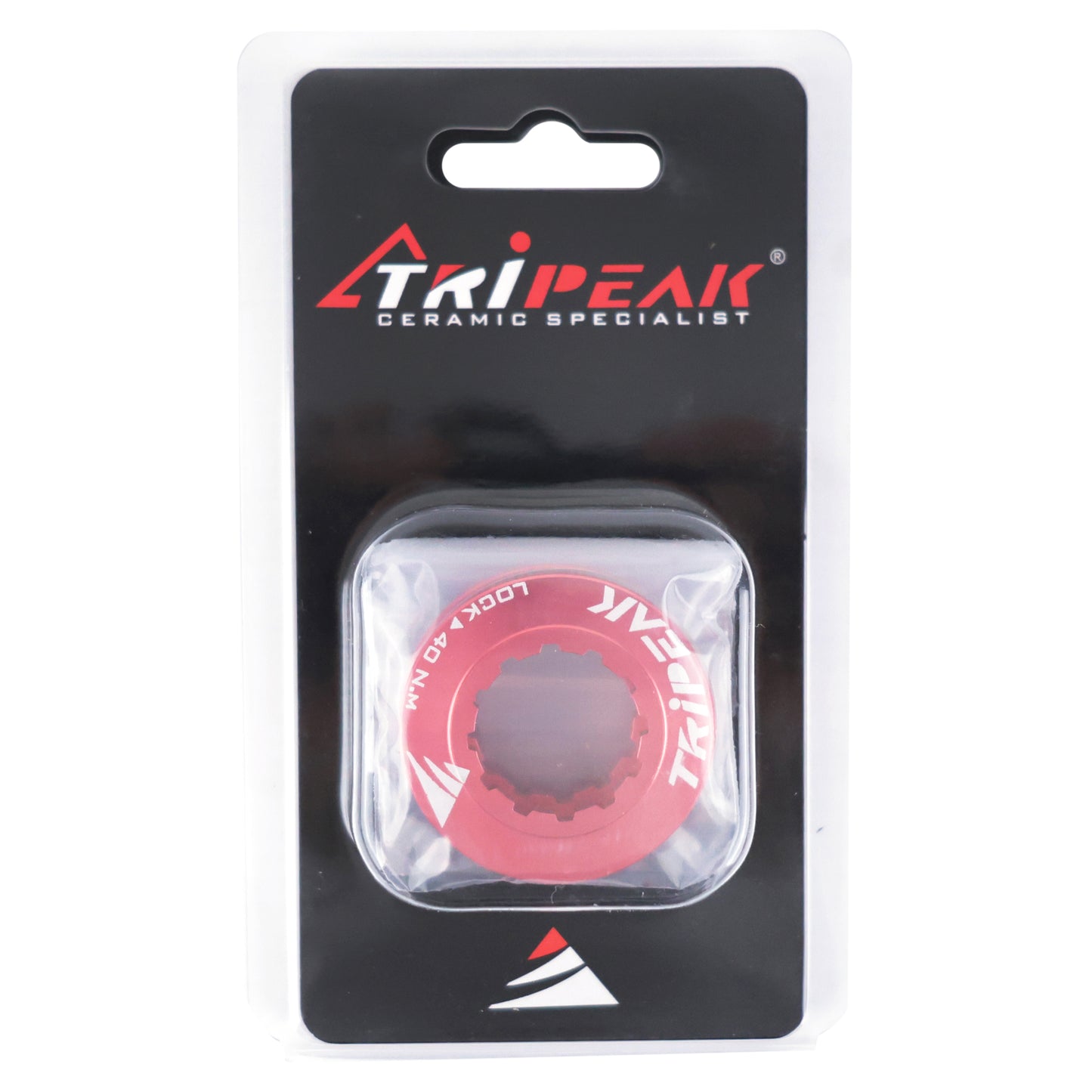 Tripeak ultra-light 7g pink aluminum Centerlock disc brake lockring - internal tightening (sold as a pair)