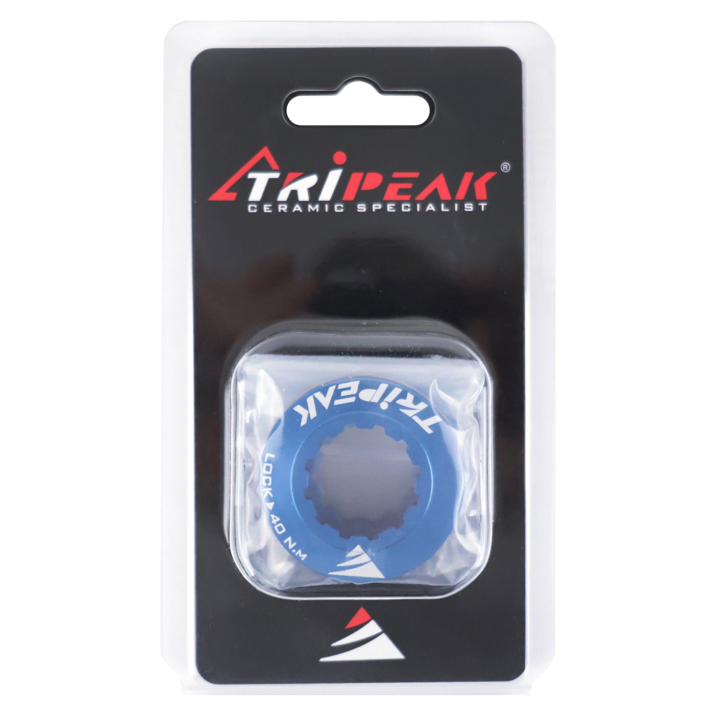 Tripeak ultra-light 7g Centerlock aluminum brake rotor lockring dark blue - internal tightening (sold in pairs)