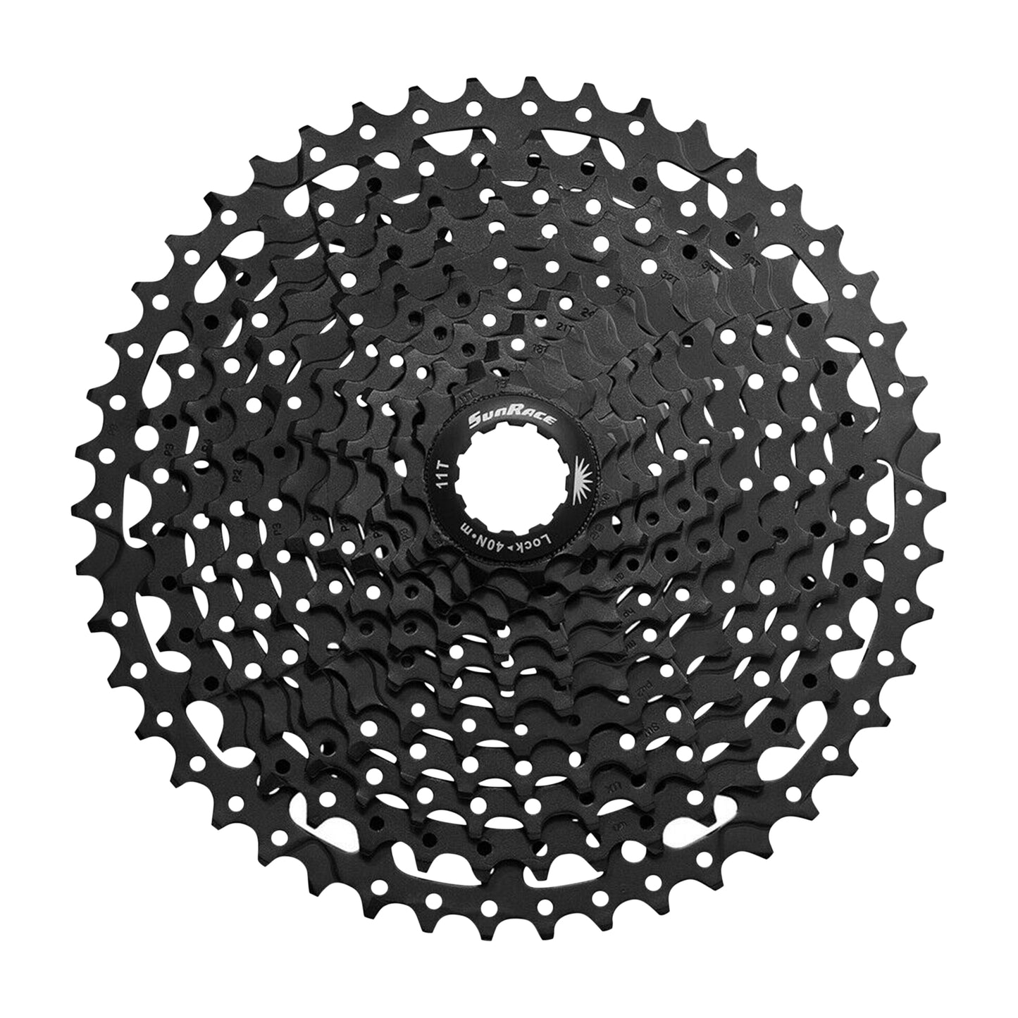 11-speed Cassette. Sunrace U-Series CSUX400 11-50 MTB Black (11-13-15-17-20-23-26-30-36-43-50) - Shimano CUES, Linkglide compatible
