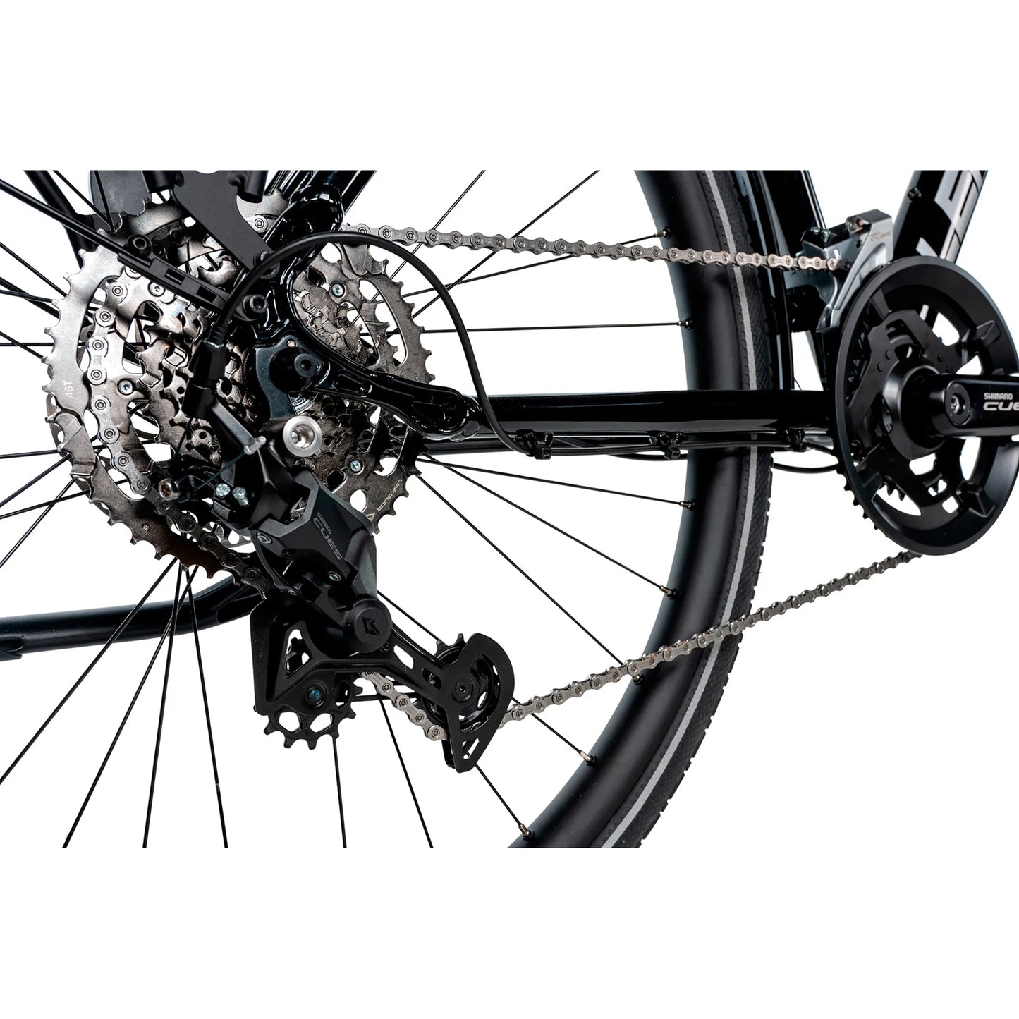 Vélo musculaire VTC 28 Leader Fox Espirit femme noir 9V