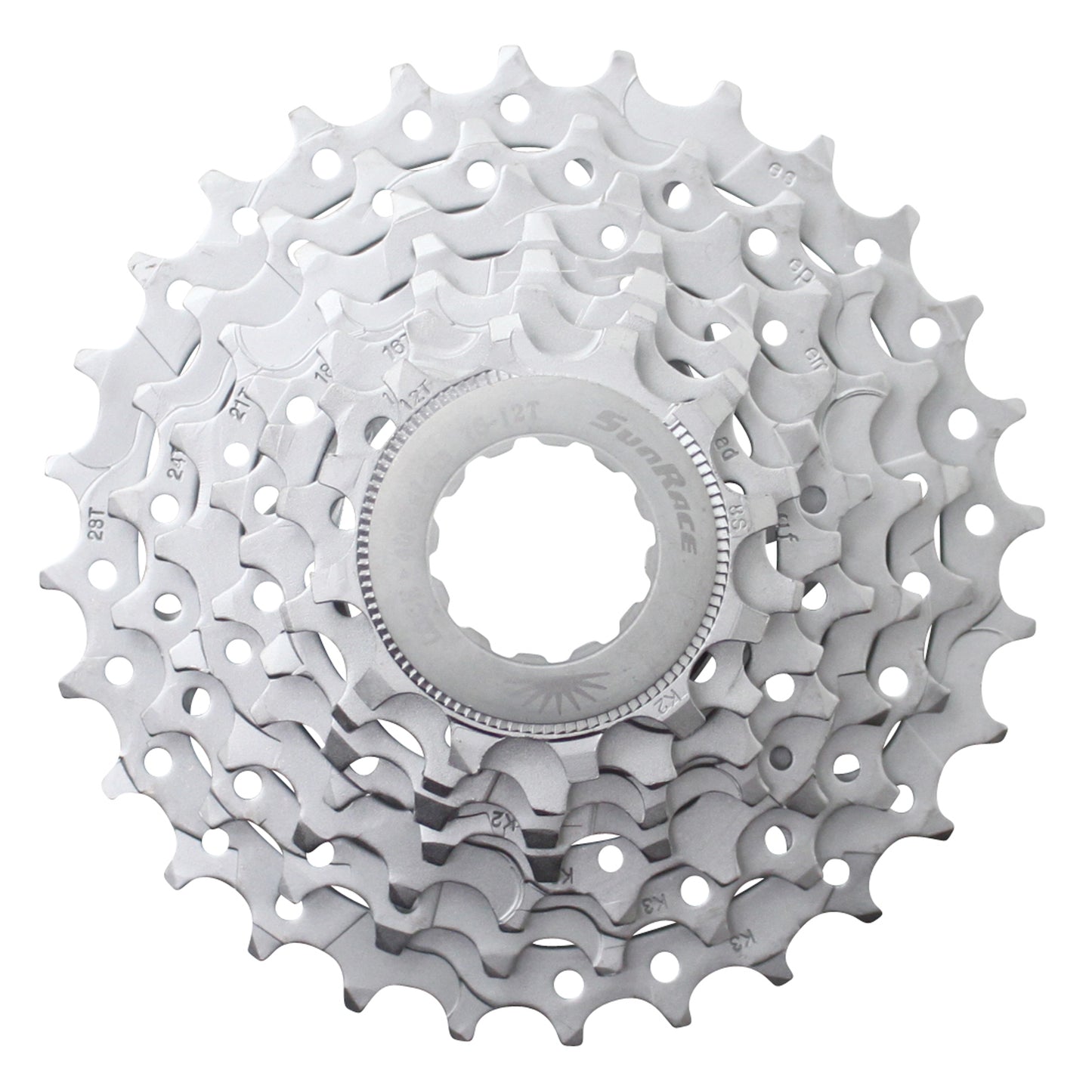 Cassette 7v. Sunrace m63 12-28 VTT pour Shimano-Sram nickel (12-14-16-18-21-24-28)