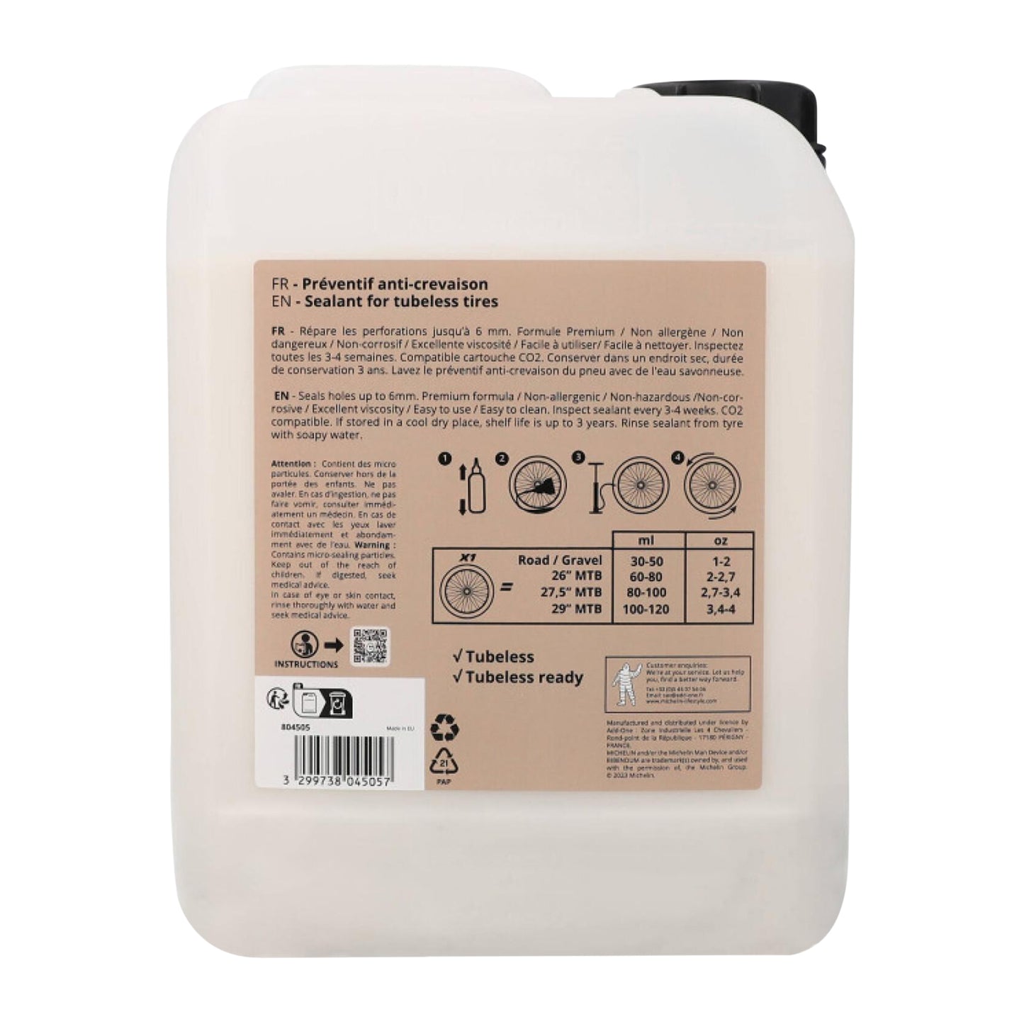 Michelin Sealant Puncture Prevention - Road/MTB/Gravel Tubeless - 5 L