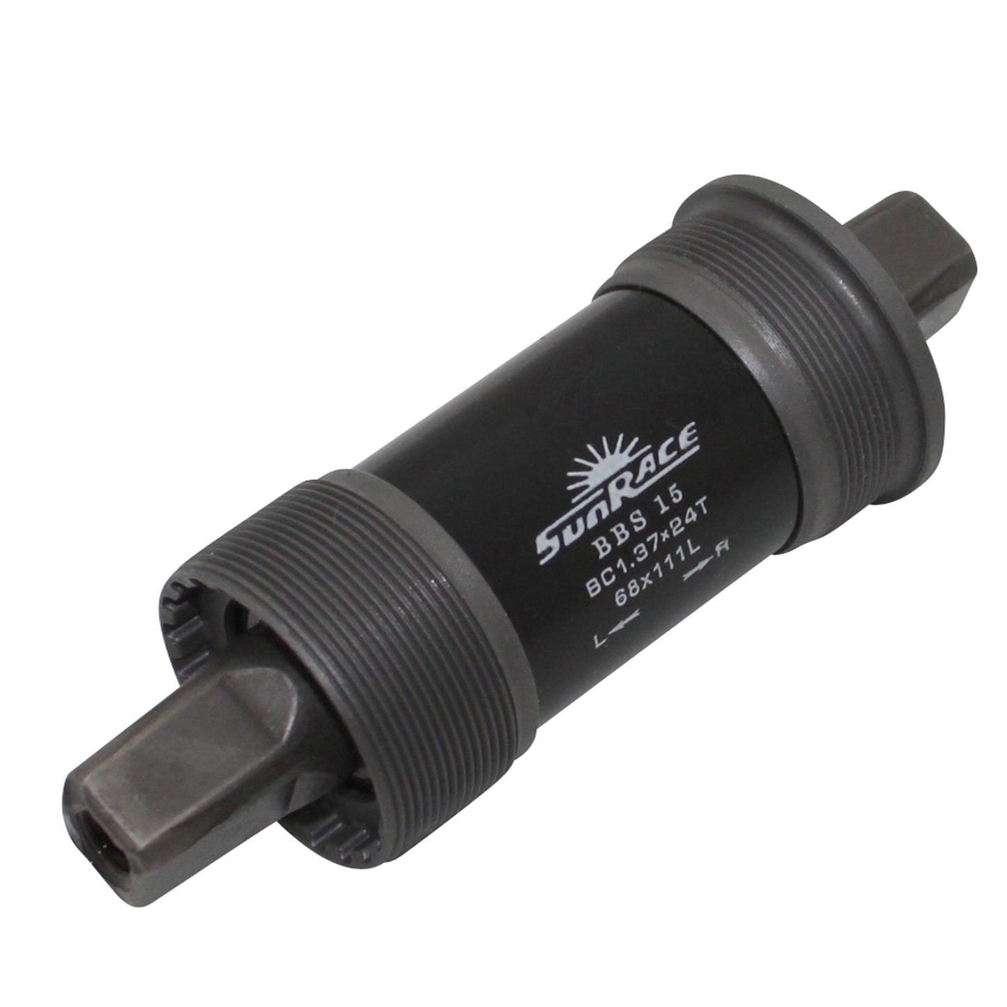 Boîtier pédalier Sunrace carré bbs 111mm (boîte de 68) cuvettes acier filetage anglais - bsc - 1,37x24