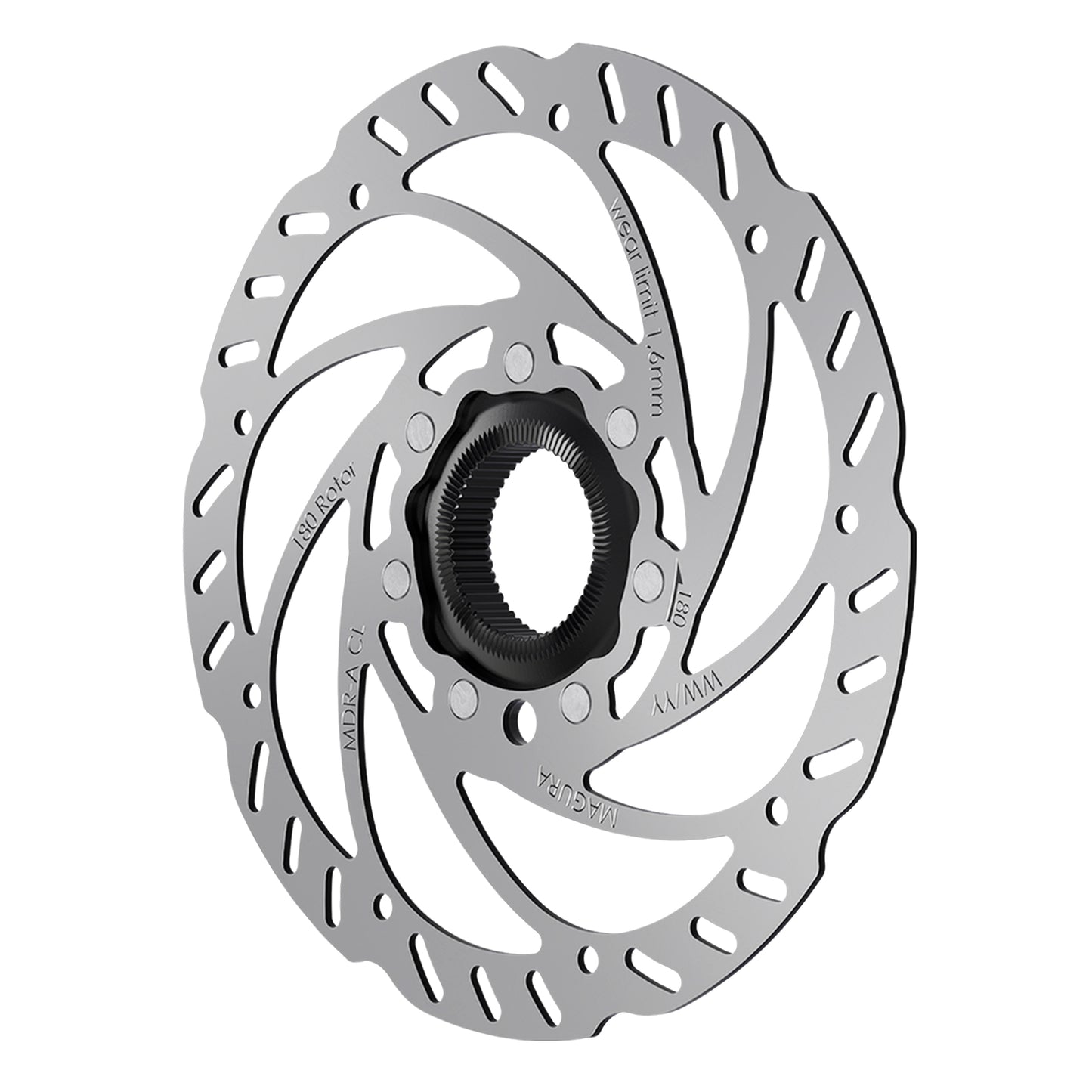 Magura 180mm Silver Centerlock MTB Brake Disc with Lockring