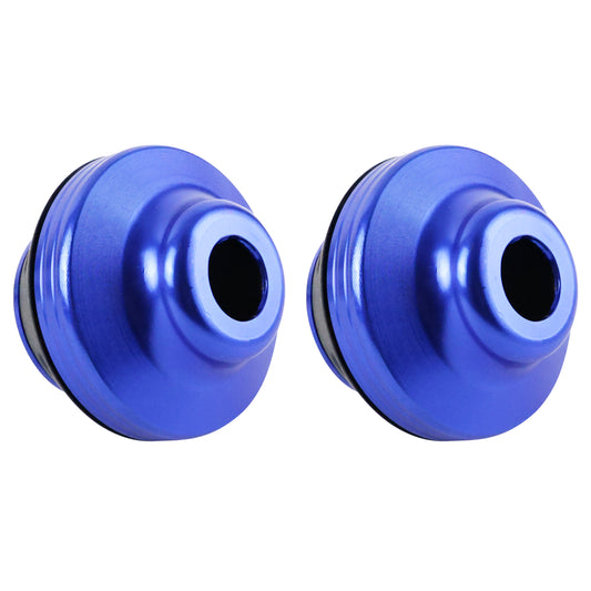 Écrou protection antichute moyeu PCP métal bleu