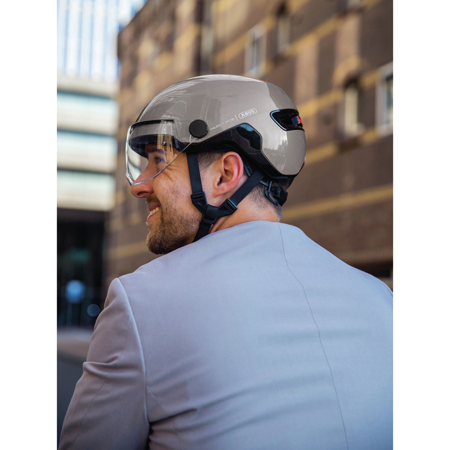 Casque vélo adulte Abus urbain hud-y ace gris