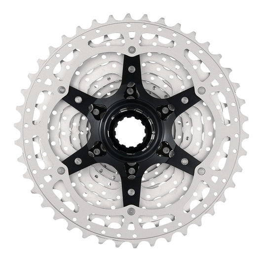 12v Cassette. Sunrace csrz800 11-46 gravel for Shimano hg-l-hg-m metallic silver (11-12-13-15-18-21-24-28-32-36-40-46)