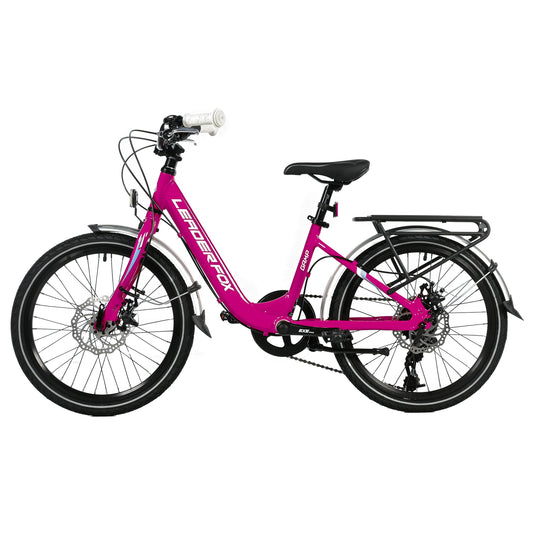 20-inch Leader Fox GAMP fuchsia 6-speed children's mountain bike (120-135 cm)