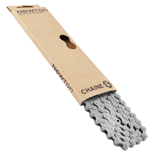 1-3sp. city bike chain Newton anti-rust grey 112 links