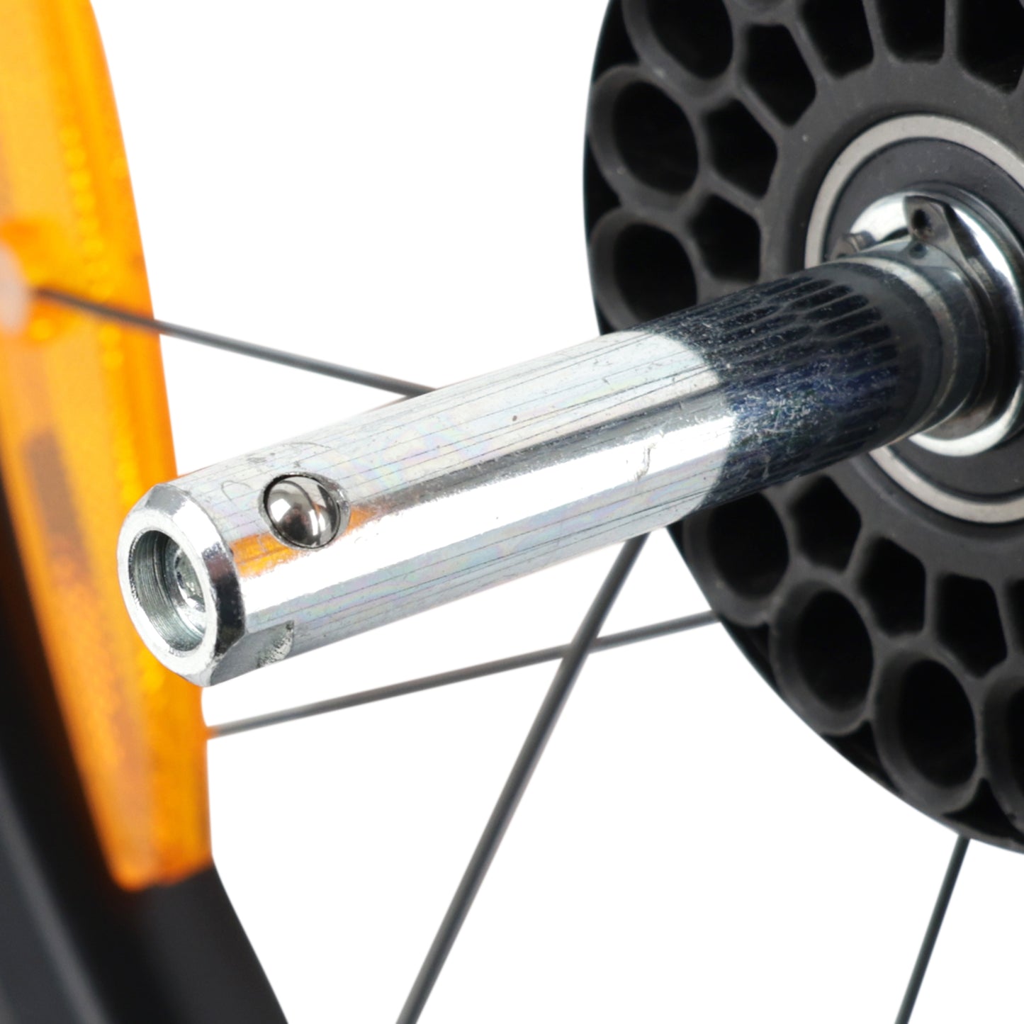 20" bike trailer wheel with straight spindle hub Polisport