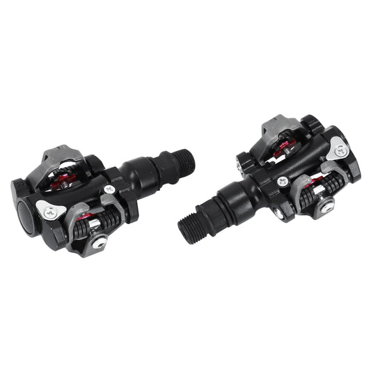 Newton SPD-type automatic MTB pedals, black aluminum + cleats