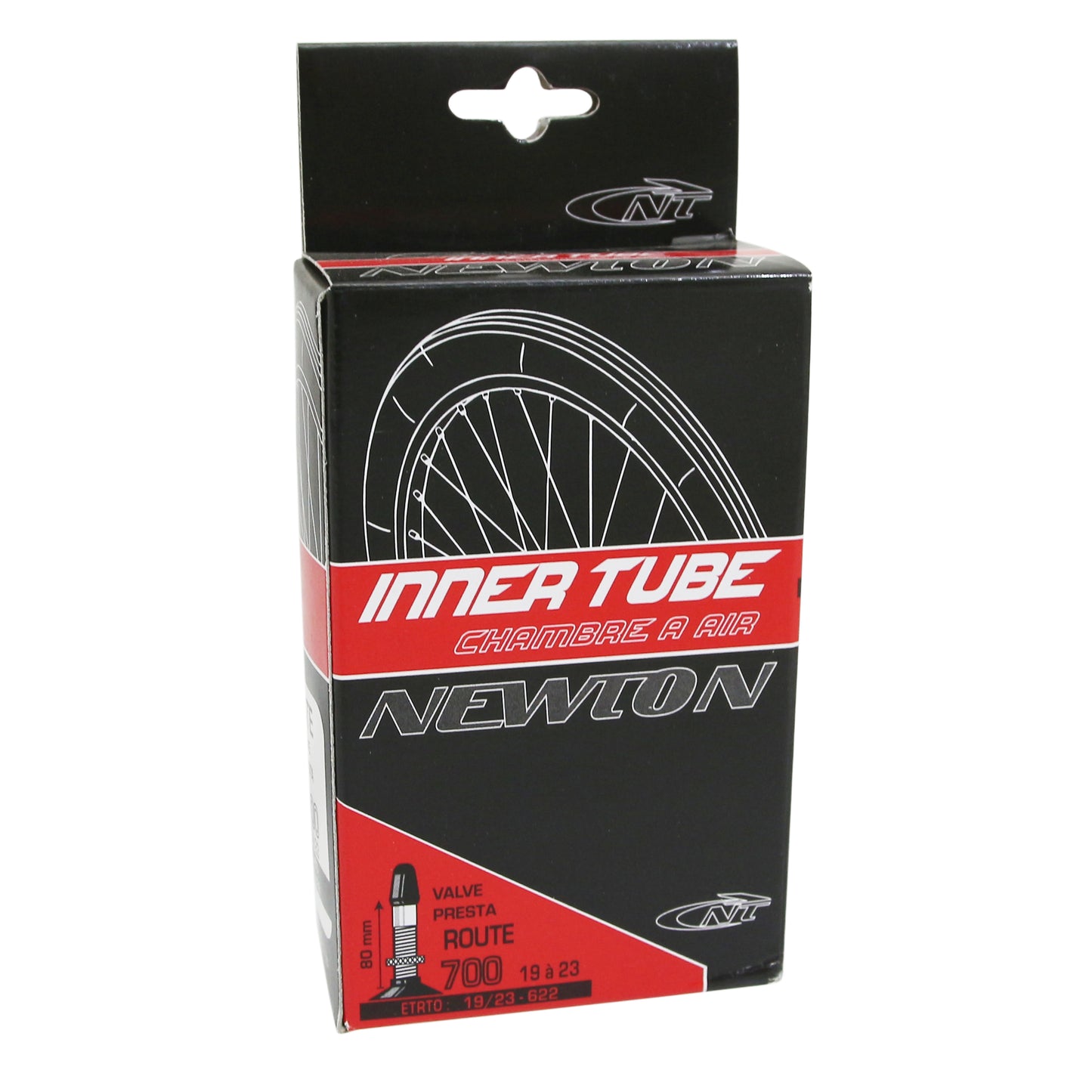 Bike inner tube 700 x 19-23 Newton presta valve 80mm