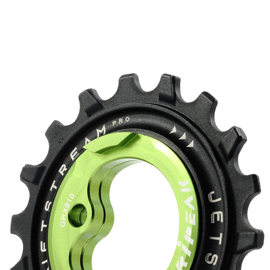 Tripeak aopw Derailleur Pulley 11-18 Teeth Ceramic 12-11x2 speed Shimano GRX RX810 - 815 - 820 - 825 Green Set of 2