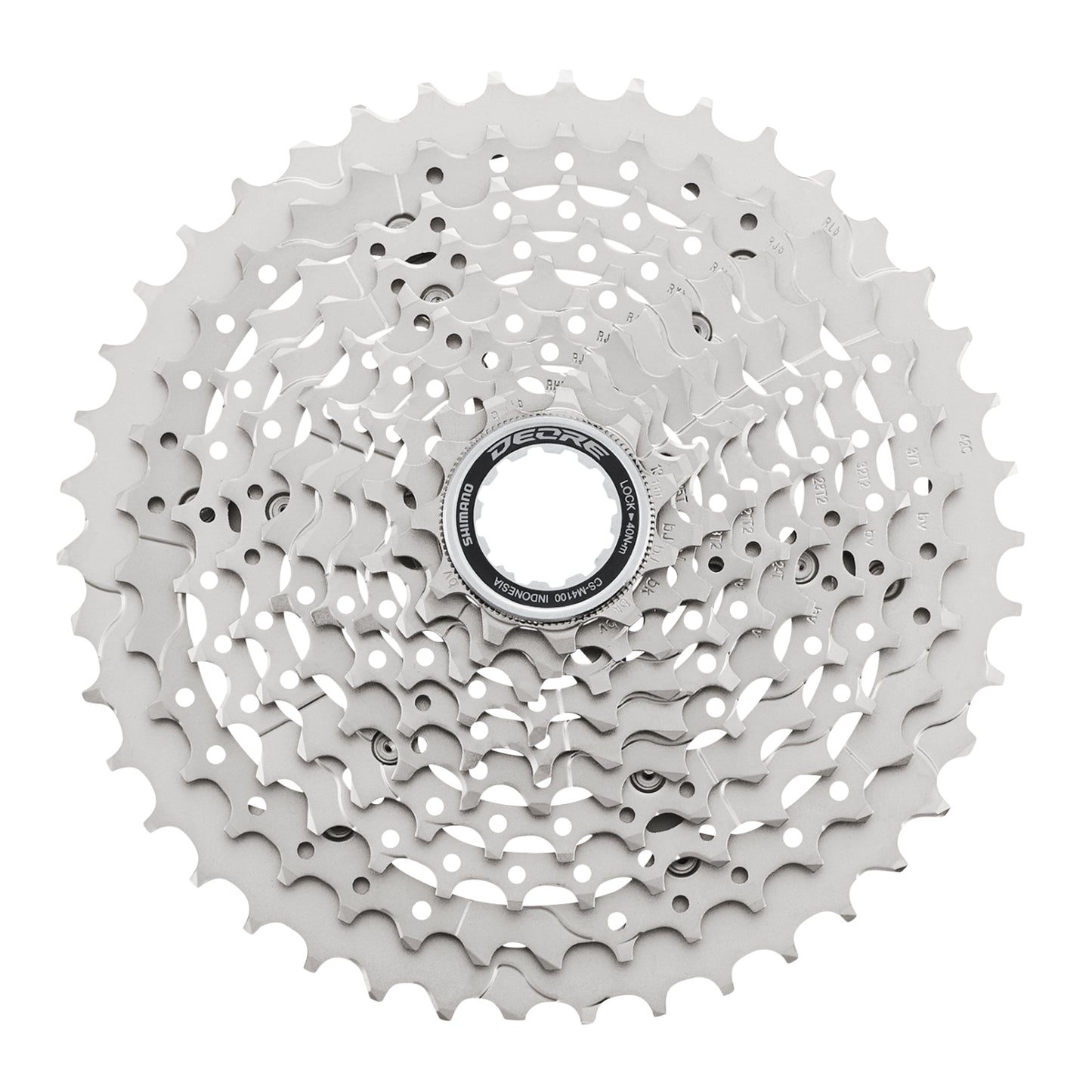 Cassette 10v. Argent Shimano deore m4100 11-42 (11-13-15-18-21-24-28-32-37-42)