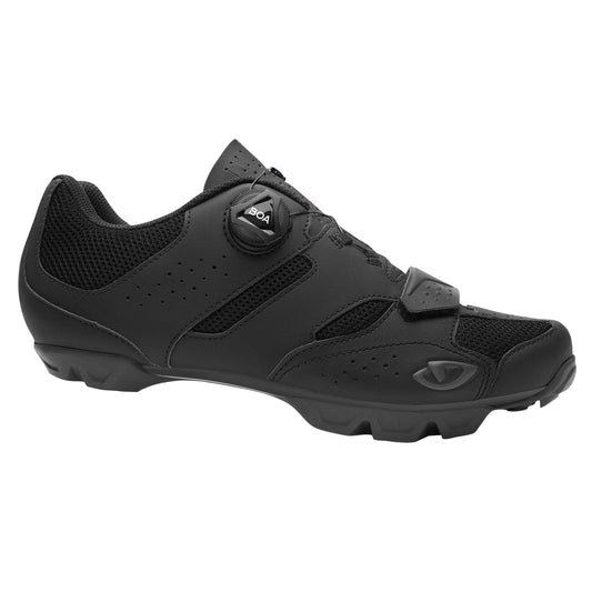 Giro Cylinder II Black MTB Shoes Micro-clip BOA / Velcro SPD Compatible
