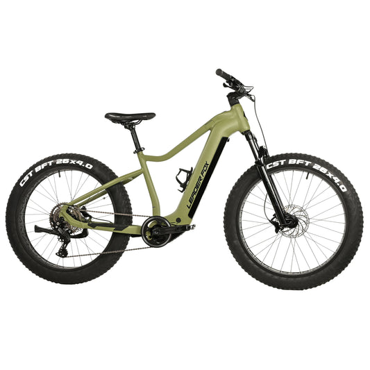Vélo électrique VTT Fat Bike 26 Leader Fox Braga vert olive Bafang M510 23,2Ah