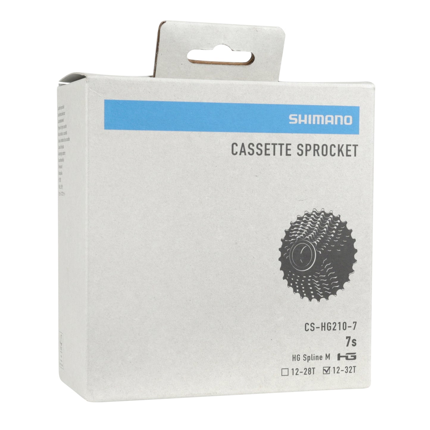 Cassette 7v. Shimano hg210 12-32 noir (12-14-16-18-21-24-32) -spline m-