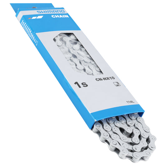 Chaîne vélo 1v. city Shimano nexus nx10 argent 114 maillons (3.30 - 1-2"x1-8")