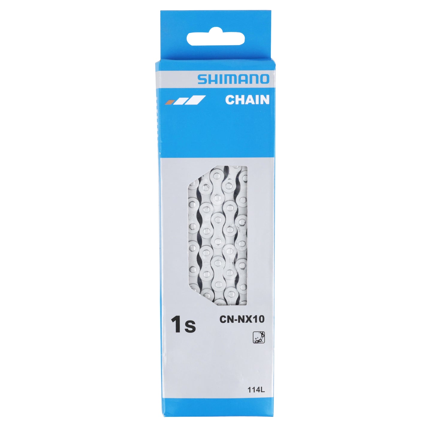 Chaîne vélo 1v. city Shimano nexus nx10 argent 114 maillons (3.30 - 1-2"x1-8")