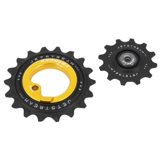 Tripeak aopw Derailleur Pulley 12-18 Tooth Ceramic 11x2v. Shimano Dura-Ace R9100 Gold Set of 2