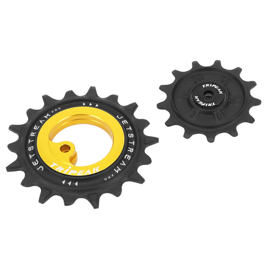 Tripeak 13-18 tooth ceramic derailleur pulley aopw 12x1-11x2 speed. Shimano Deore XT 8100-8130 SLX 7120-7100 GRX 822 gold set of 2
