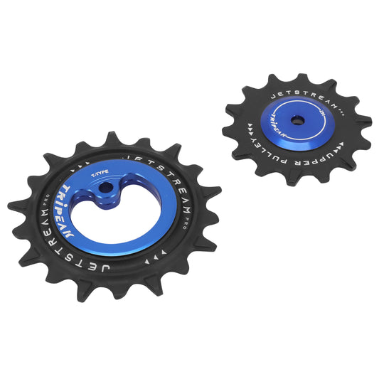 Tripeak AOPW Derailleur Pulleys 14-18T Ceramic 12x1s. SRAM T-Type Dark Blue Set of 2