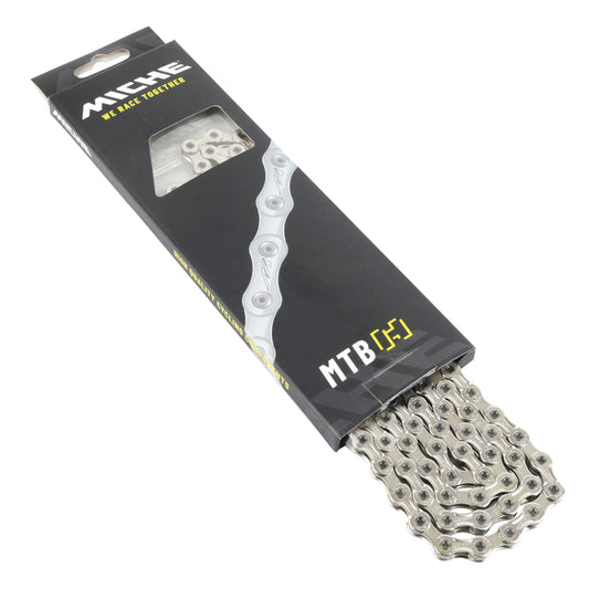 Chaîne vélo 9v. VTT Miche noir 138 maillons (1-2"x3-32") compatible Shimano