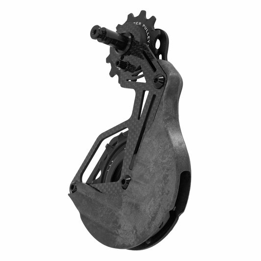 Tripeak 12-18T 12-11x2sp. Aero-Wing OPW derailleur cage for Shimano Dura-Ace R9200-R9100 - Ultegra R8100-8000 carbon black