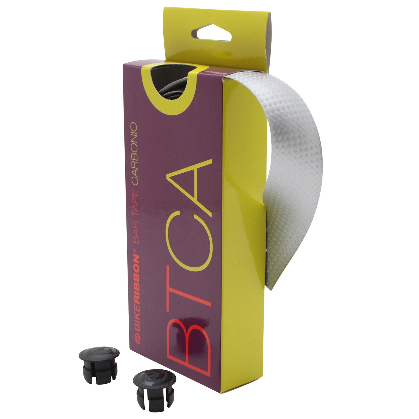 Ruban guidon Bikeribbon Carbone argent