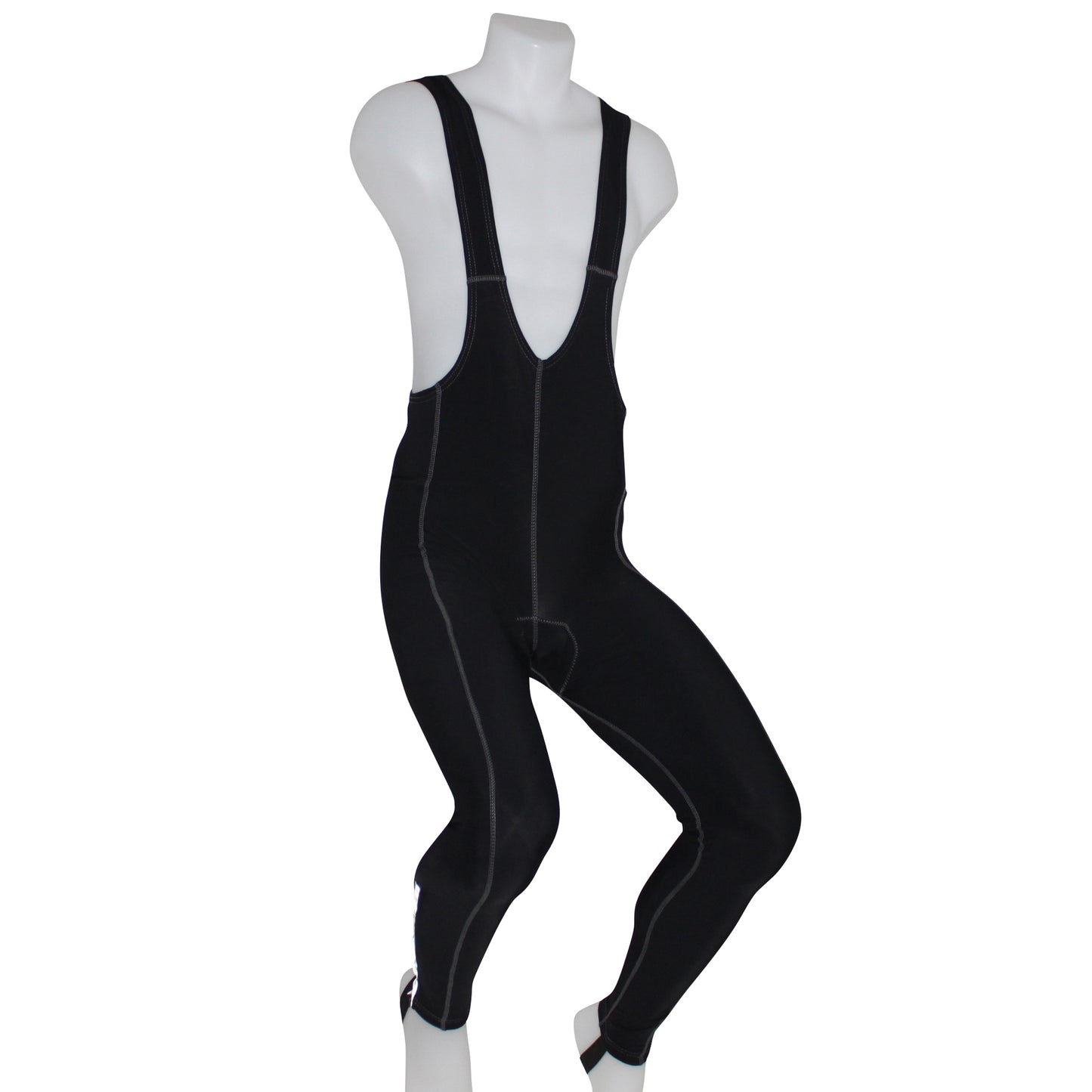 Cuissard long adulte PCP eco à bretelles fond coolmax noir zips aux chevilles + passants