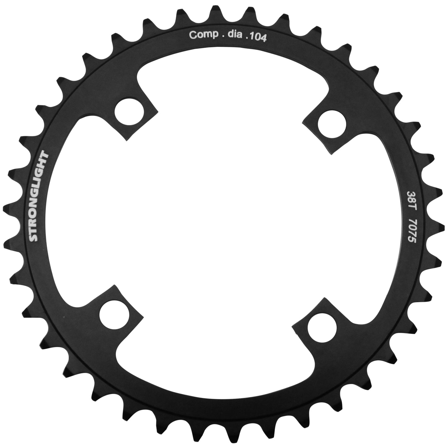 Plateau VTT 4 bras Stronglight D104 mono 38D 8-9V