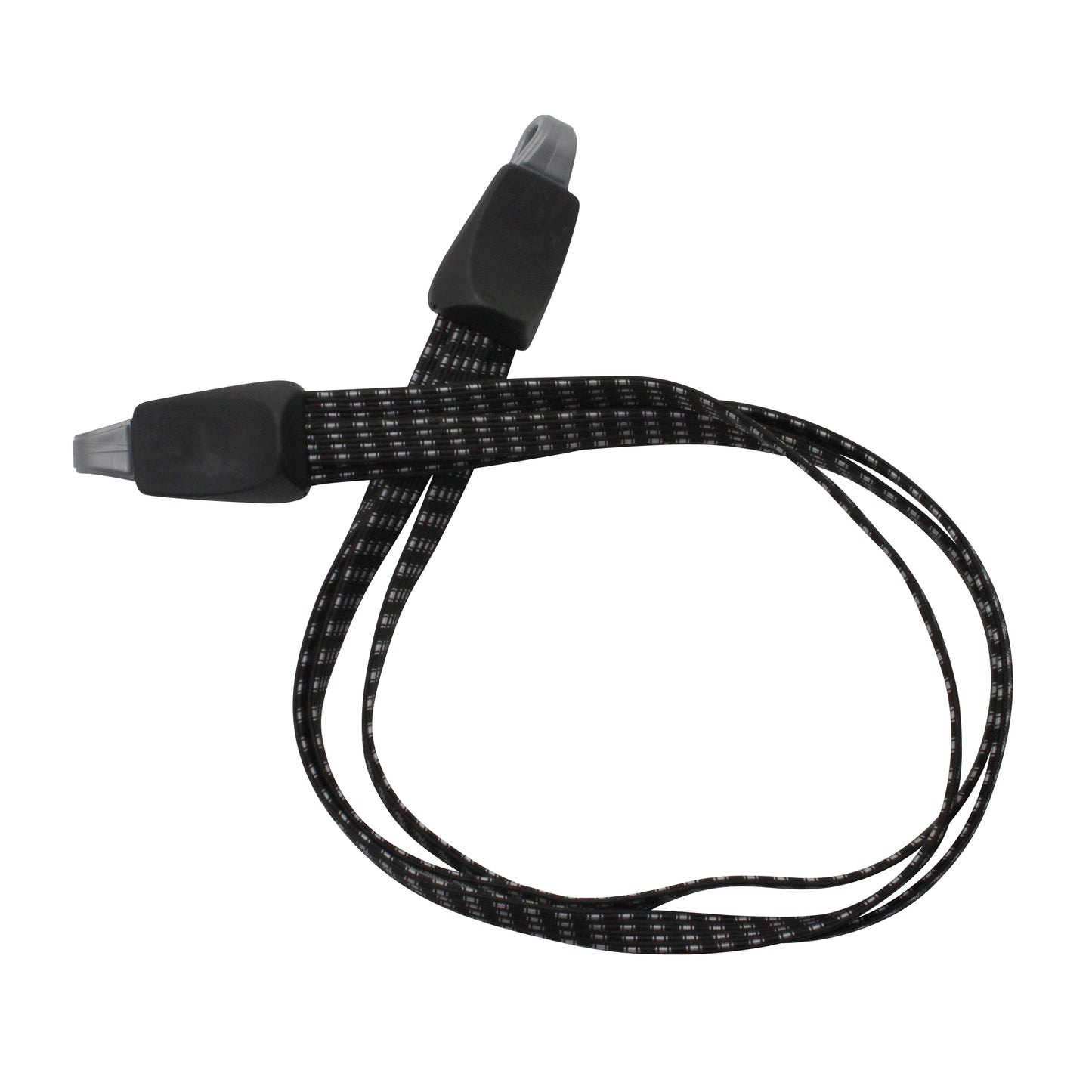 Flat double-wire black and grey PCP bike bungee cord 580mm