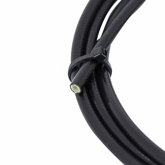 Durite frein disque Newton noir 2.5m kit complets avec fixations pour 2 étriers universel pour Shimano et autre frein - gaine hydraulique PCP