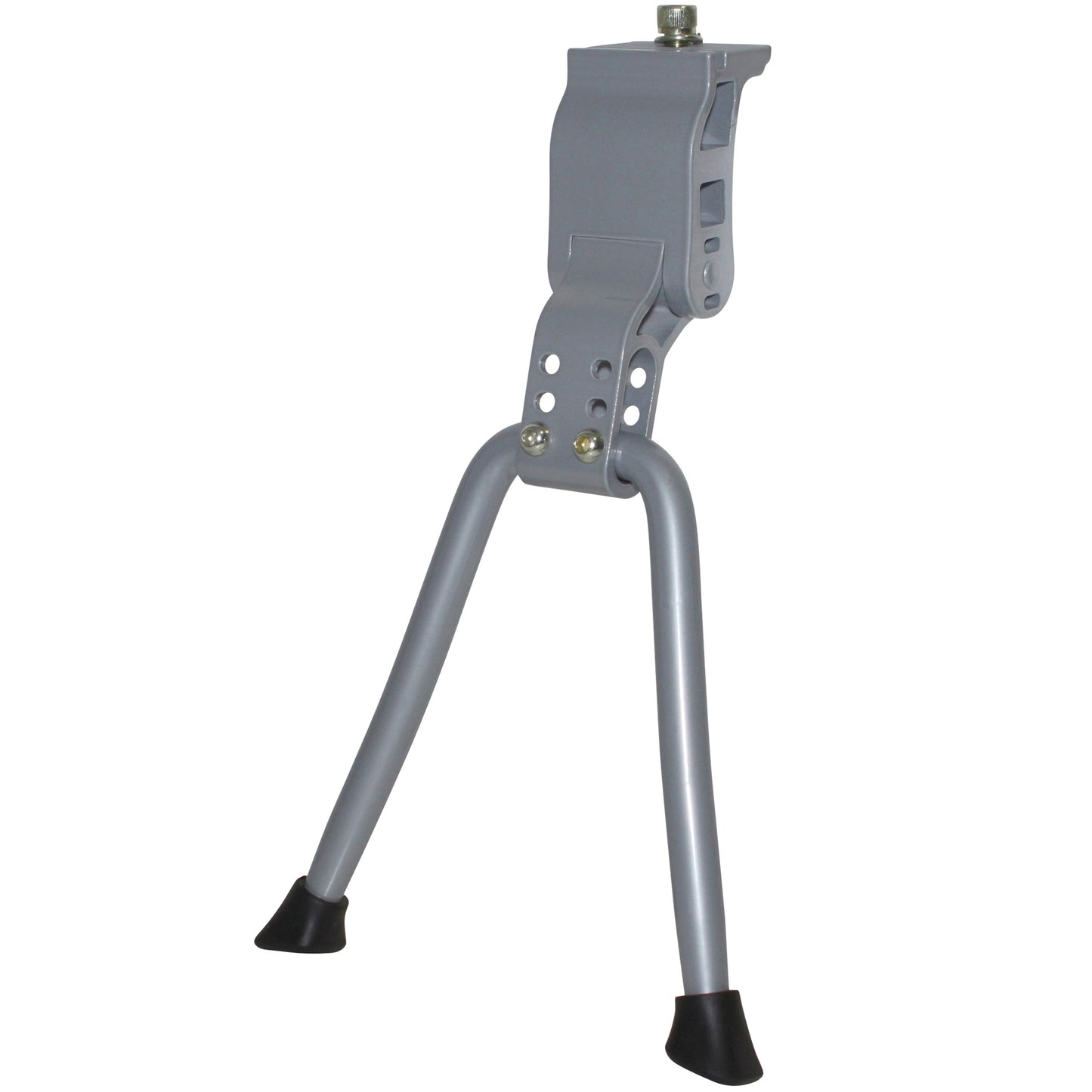 PCP 24-28" Reinforced Adjustable Aluminum Silver Double Central Bicycle Kickstand