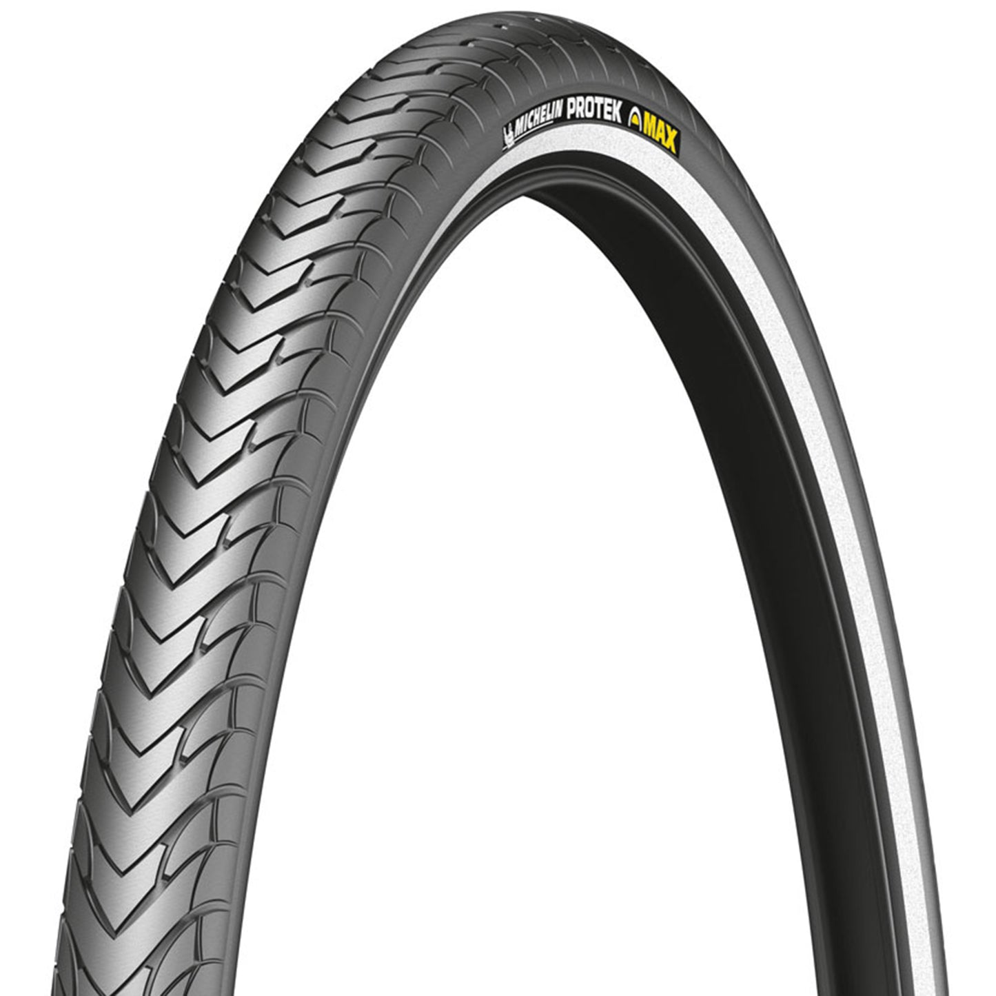 Pneu VTC Urbain 700 X 35 Michelin Protek Max Renfort 5mm Noir (37-622) flanc Reflex Compatible VAE