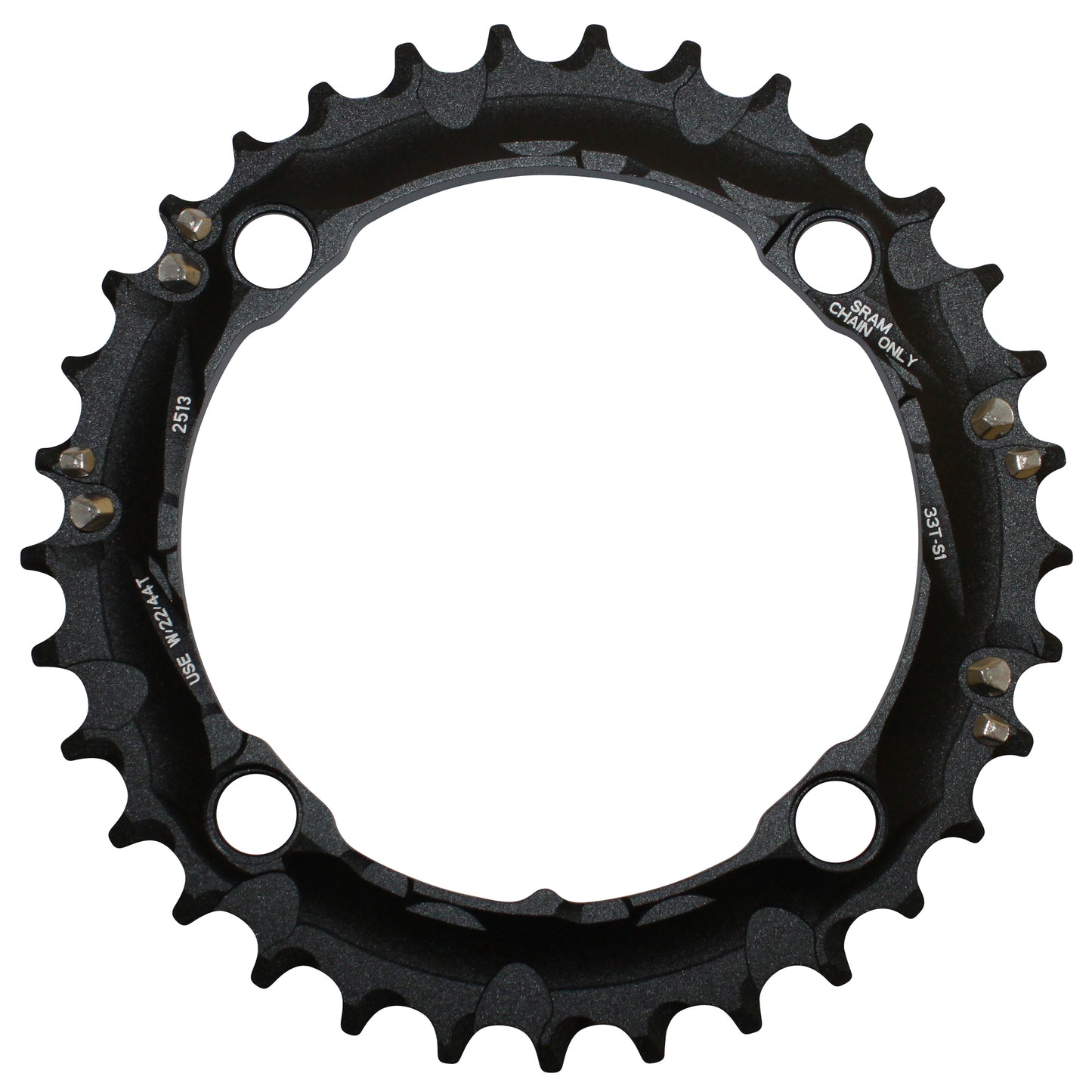Plateau VTT 4 bras D104 pour SRAM double-triple 33D 2-3x10V
