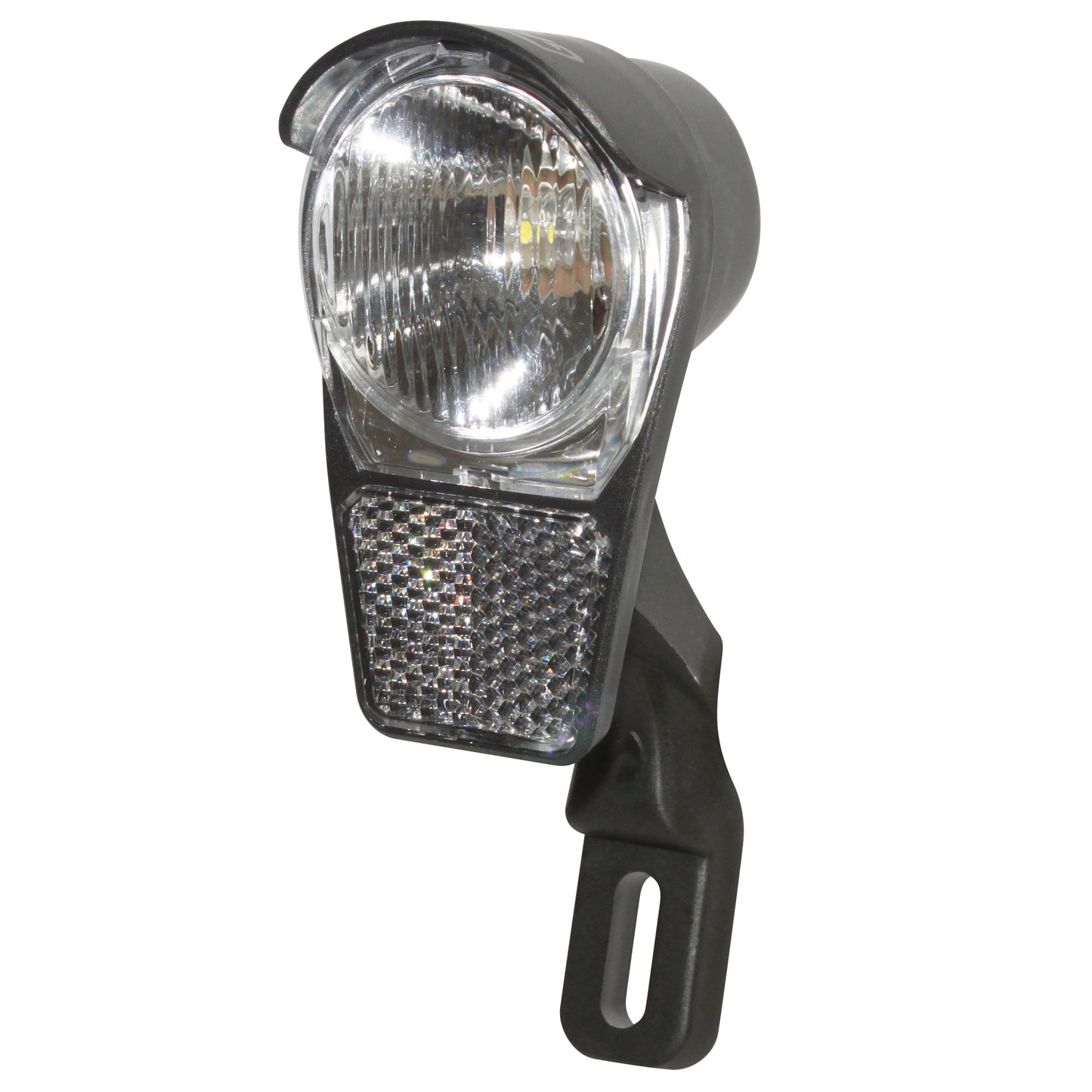 Eclairage vélo à dynamo avant sur fourche Spanninga galeo led 4.5 lux on-off livré avec câble