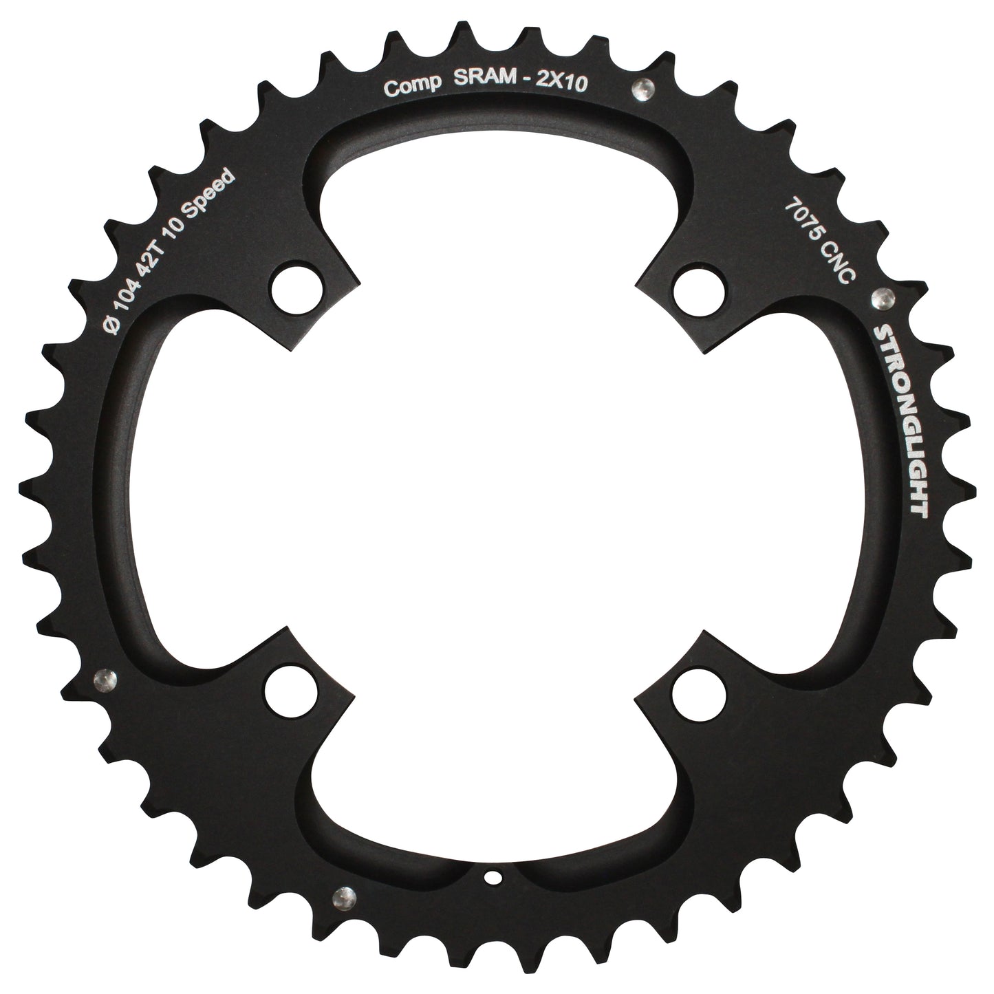 Plateau VTT 4 bras Stronglight D104 pour SRAM XO double 42D